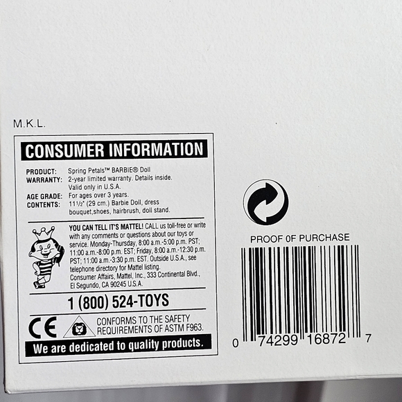 NEW Barbie Special Edition Avon Exclusive 1996 Spring Petals Colorful Doll - Picture 16 of 16